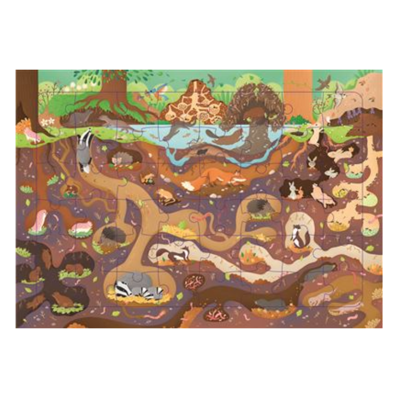 Puzzle Sous la terre - 48 pièces