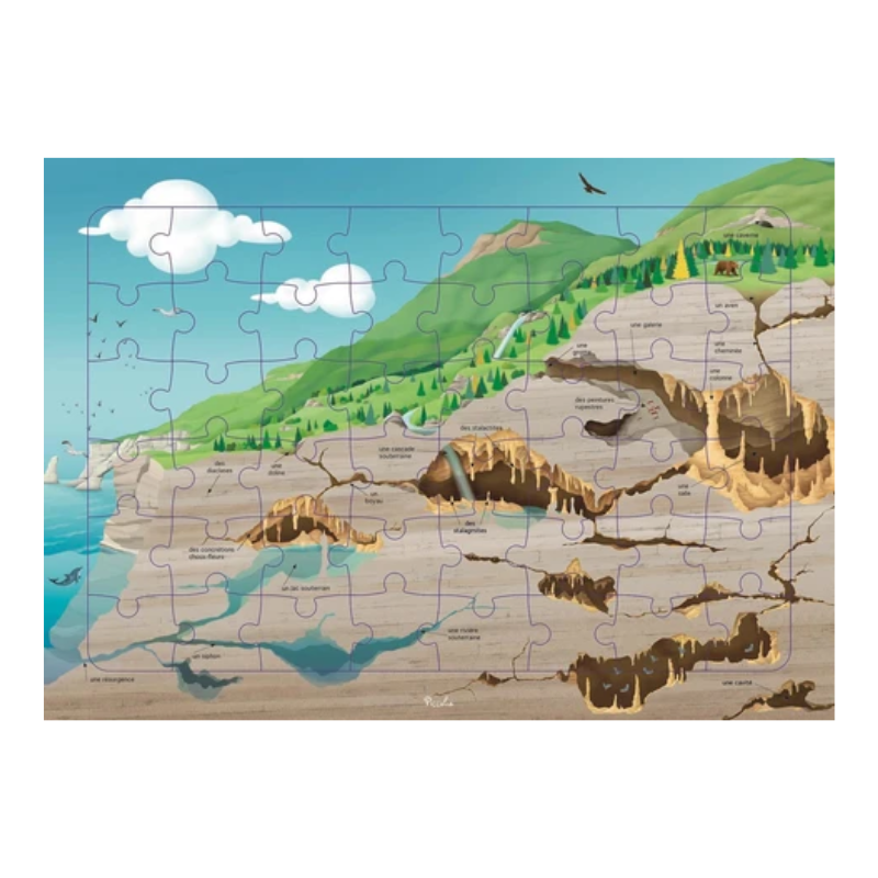 Puzzle Les grottes - 48 pièces