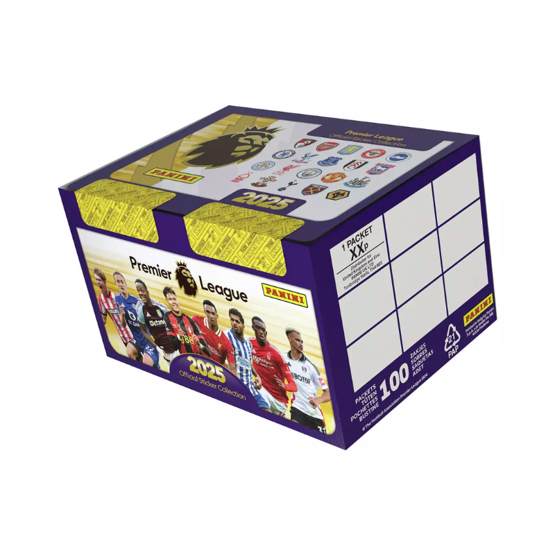 Collection d'autocollants Premier League 2025