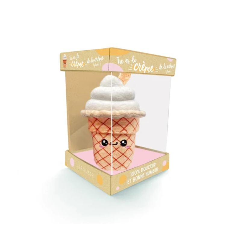 Tu es la crème de la crème (glacée) !. 100% douceur et bonne humeur - Coffret avec une mini-peluche et 1 carnet ludique (Copie)