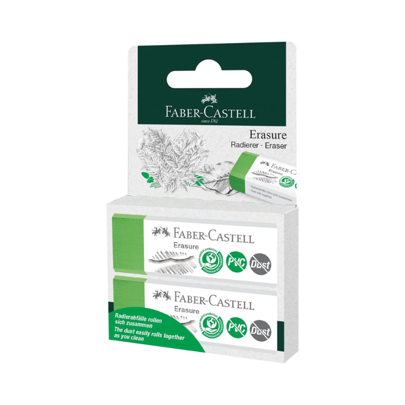 Set de 2 Gommes effaçables sans PVC