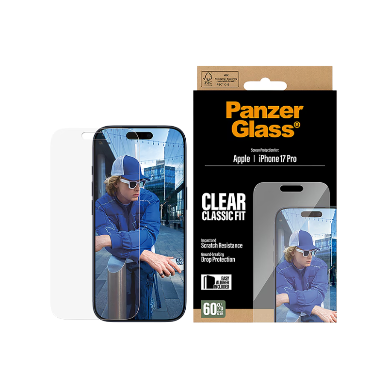 Protection d'écran pour iPhone 17 Pro Classic Fit EasyAligner