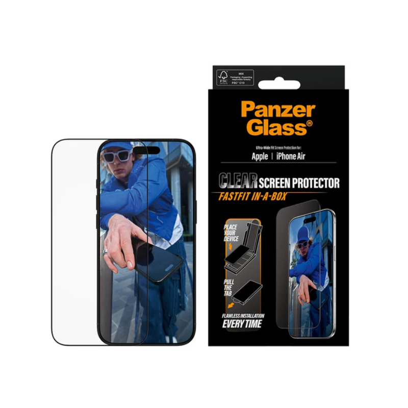 Protection d'écran pour iPhone Air Ultra wide Fit Fastfit In A Box