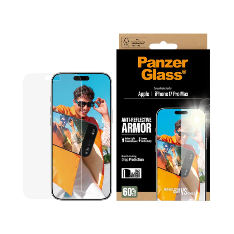 Protection d'écran Anti-reflet Armor pour iPhone 17 Pro Max avec EasyAligner