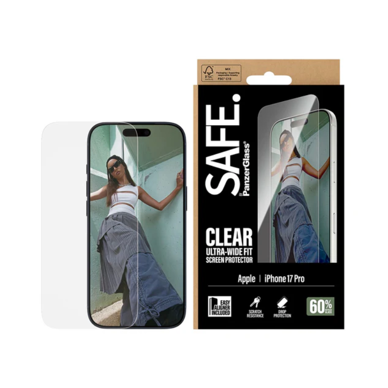 Protection d'écran Safe pour iPhone 17 Pro avec EasyAligner