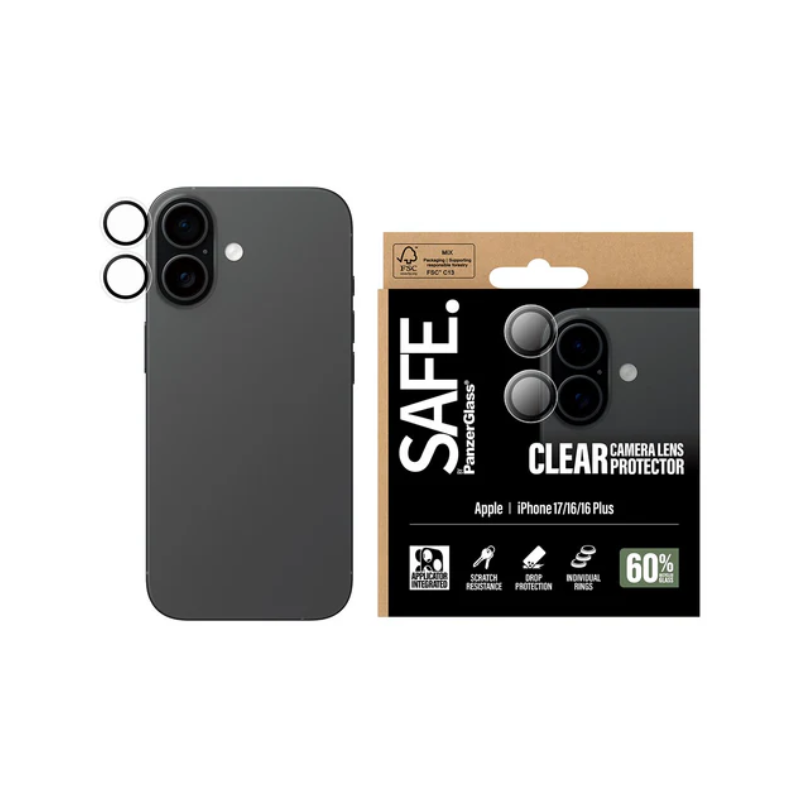 Protection d&rsquo;objectif Safe pour iPhone 17 | iPhone 16 | 16 Plus