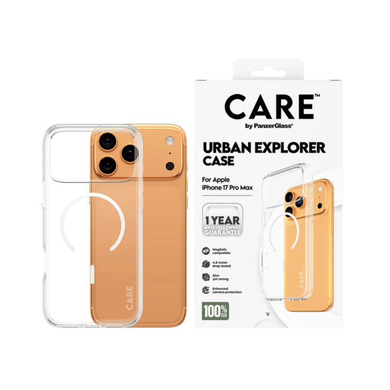 Coque Urban Explorer transparente avec Magsafe pour iPhone 17 Pro Max