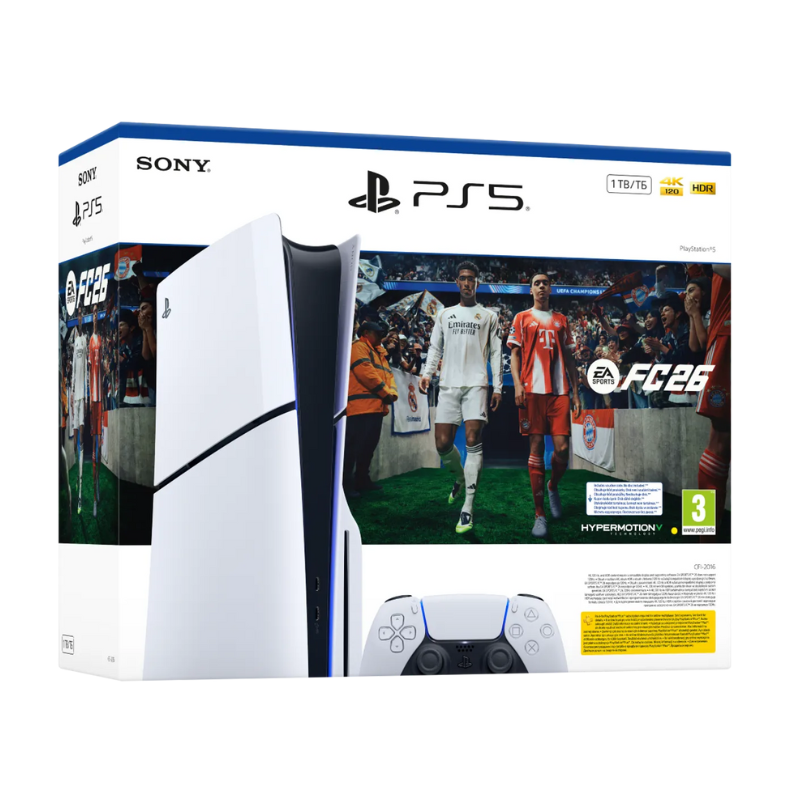 Console PS5 Slim 1 To - Standard Edition + EA Sports FC26