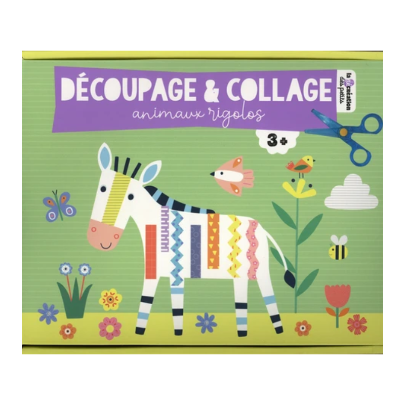 Coffret Découpage et collage : Animaux rigolos