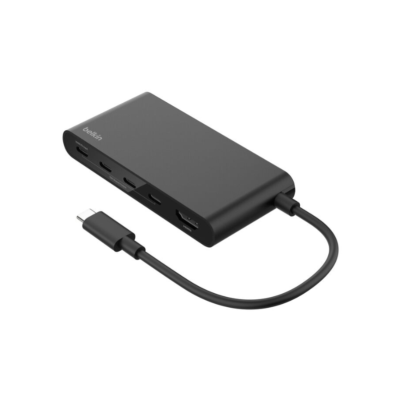 Adaptateur avec 5 ports USB-C et 1 port HDMI 4K - Noir
