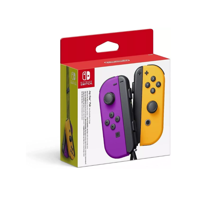 Paire de Joy-Con Néon pour Nintendo Switch - Lila/Orange