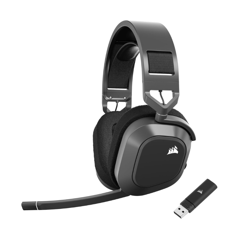 Casque Gaming sans fil HS80 Max Multi Plateforme &#8211; Gris